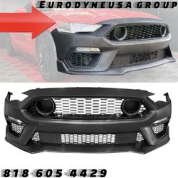 Fits 18-23 Ford Mustang Mach 1 Style PP Front Bumper Cover Conversion Unpainted