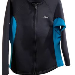 Neoprene wetsuit jacket top with zipper size 18  Long sleeves
