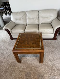 Square Parquet Table 28x28x21”