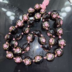 Hawaiian Kukui Nut Black Lei