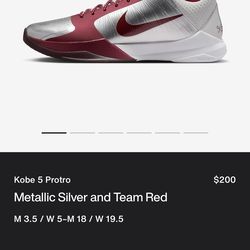 Kobe 5 Size 9.5