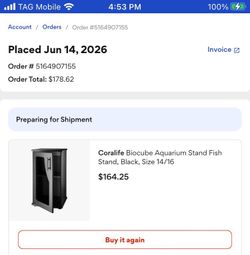 Coralife Biocube 16 gallon and stand brand new