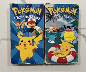 (TRADE/CASH) - Lot of 2 Pokemon VHS I Choose You! Pikachu! & Seaside Pikachu 1997 VTG VIZ Video