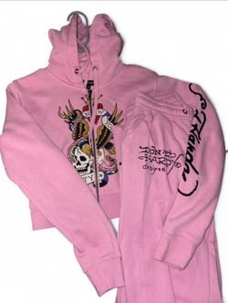 pink ed hardy set