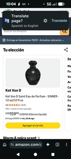 kat von d perfume sinner for $40