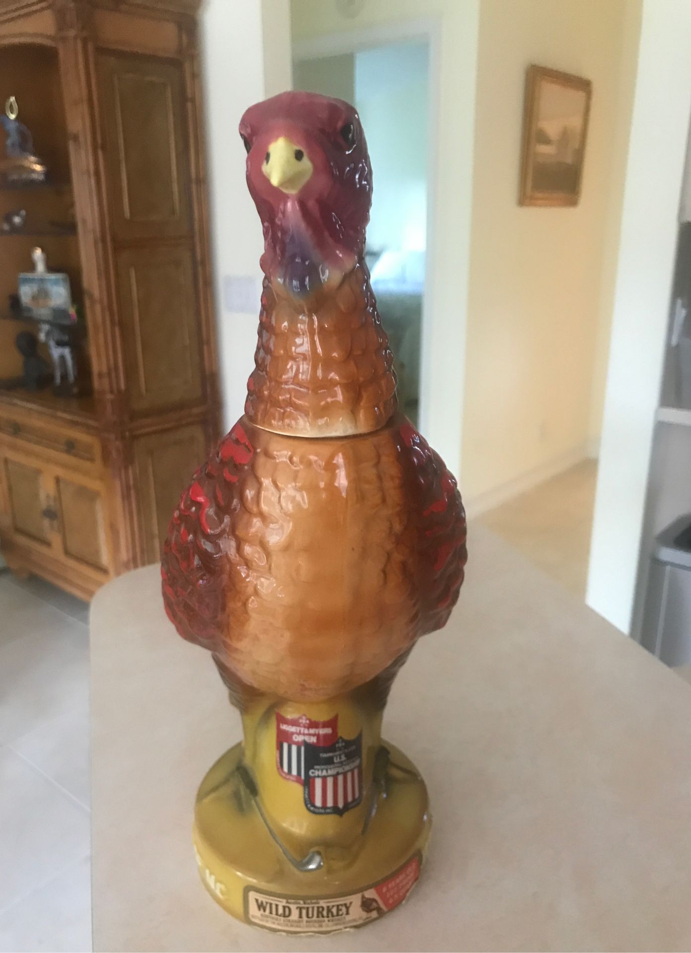 Wild turkey liquor decanter