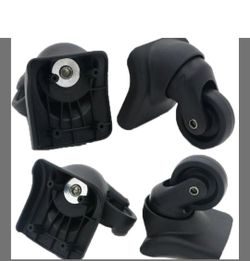 4 Luggage Wheel Repair Suitcase Bag Parts Spinner Wheels Casters for Travel