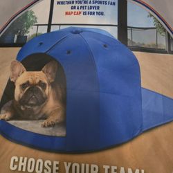 Nap Cap NBA Cat & Dog Bed, Detroit Pistons, Medium