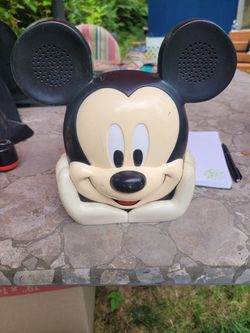 Mickey Mouse Shaped Speaker System Cassette Player