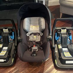 Baby Jogger Set: Stroller/Carrier/Car Seat & 2 Car Bases 