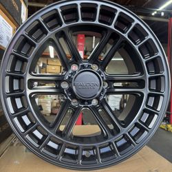 Falcon T5 Matte Black 17x9 6x5.5 
