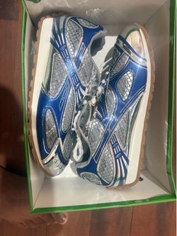 Bottega Venneta Orbit blue and silver sz 14/48
