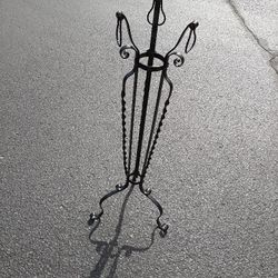 Victorian Wrought Iron Plant Stand 46"