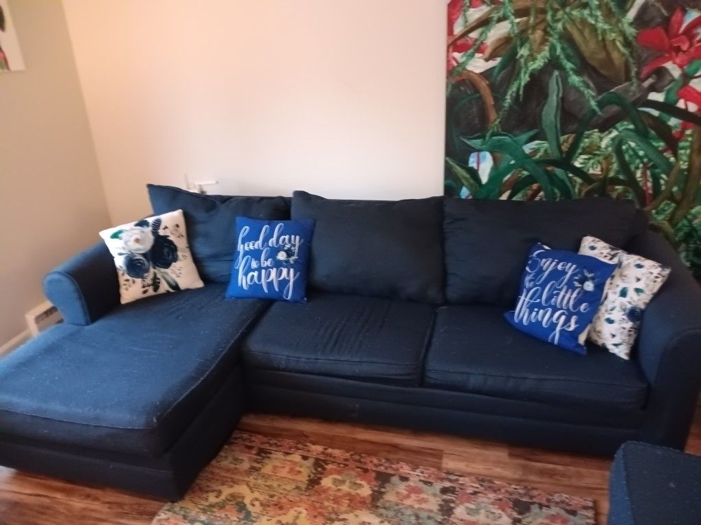 Blue Sectional Couch