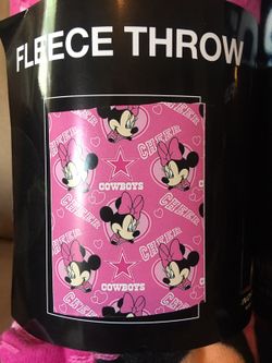 Dallas Cowboys Minnie Mouse blanket