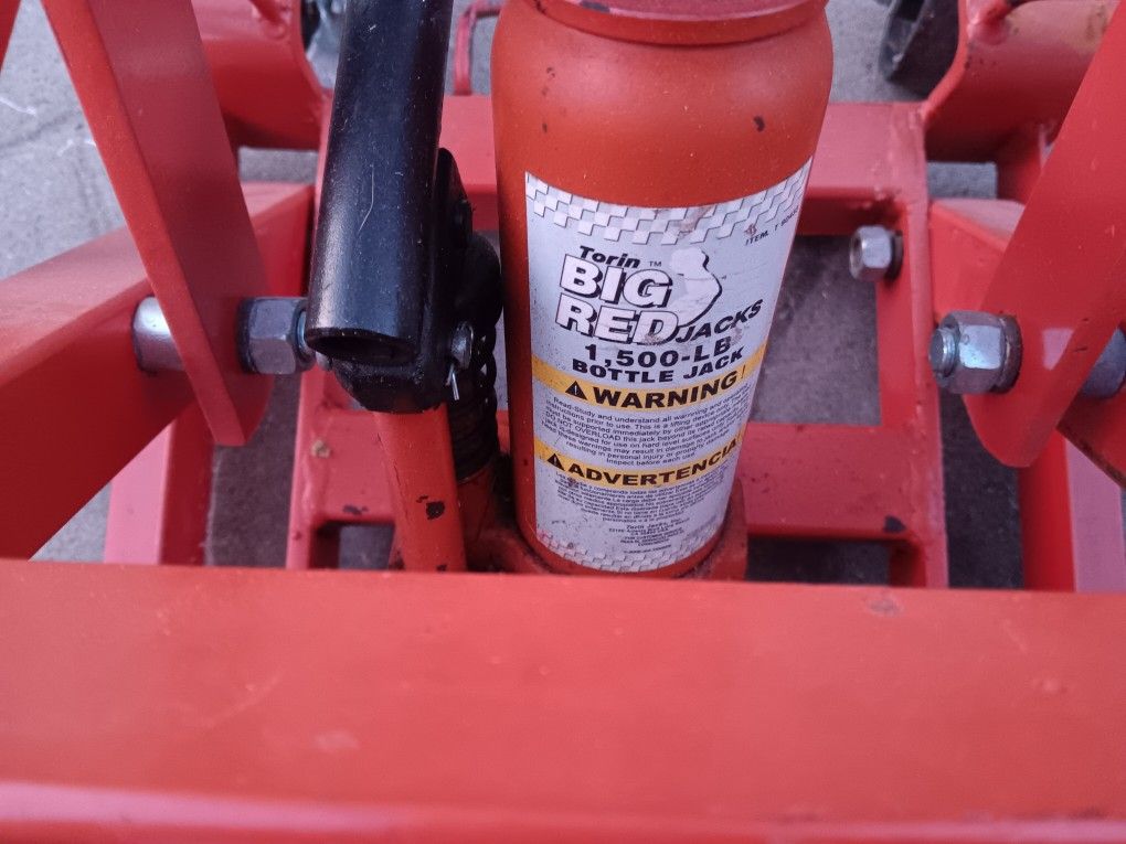 Big Red Motorcycle Stand