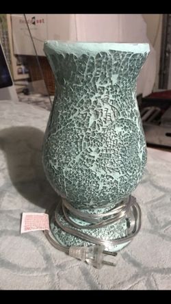 Lamp turquoise blue