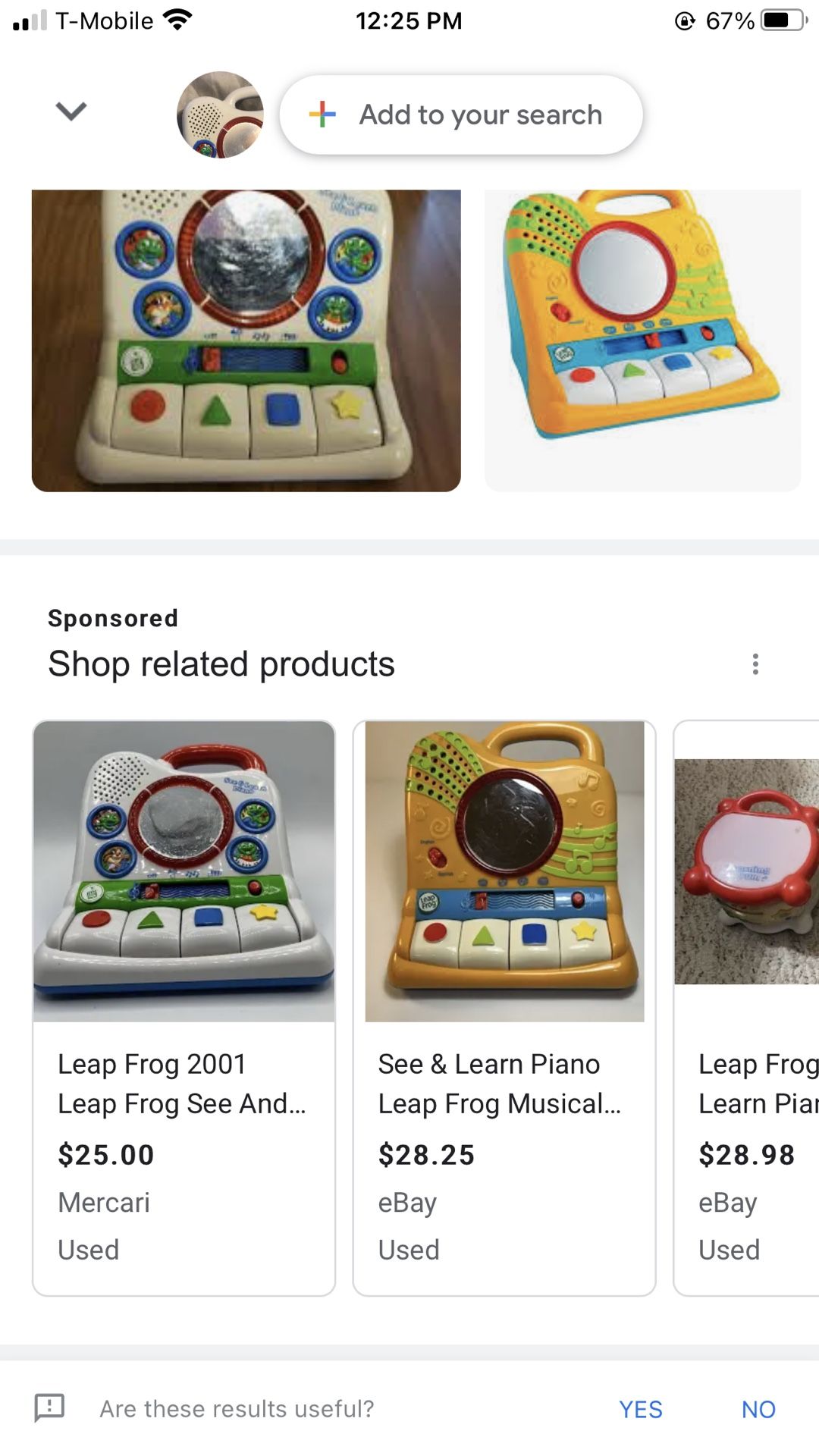 Leapfrog see and learn cheap piano