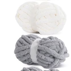 Chunky Yarn For Crocheting Soft Fluffy 27 Yards