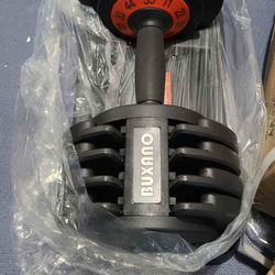 Adjustable Dumbbell 55LB 5 In 1 Single Dumbbell for Multiweight Options with Anti-Slip Metal Handle