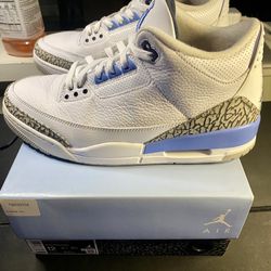 JORDAN 3 UNC SIZE 12 MENS With Box! Used Selling As Is! CHECK CHECK VERIFIED 