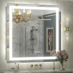 UL Certified Front & Back LED Anti-Fog Tempered Glass Bathroom/Vanity Mirror