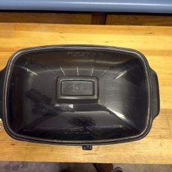 Vintage West Bend Slow Cooker – Retro Blue Floral