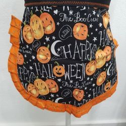 handmade halloween apron
