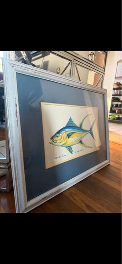 Yellowfin Tuna, by an artist named R.B. Harman.