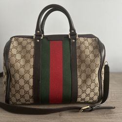 Authentic Gucci Boston Web Purse 
