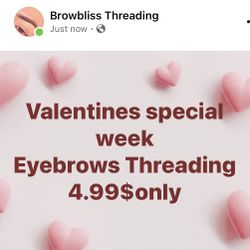 Eyebrows threading  