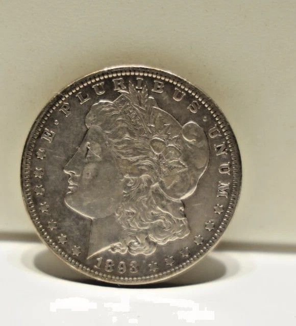 1893 US Morgan Silver Dollar $1 XF