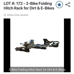 DK2 Bike Folding Hitch Rack for Dirt & E-Bikes