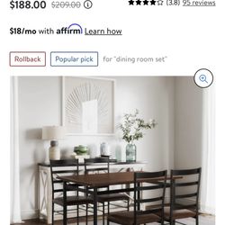 Dining Set 5 Piece Mainstay
