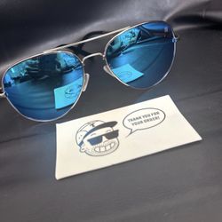 Designer Tomahawk Aviator Sunglasses