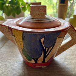 1993 MMA art deco teapot - Clarice Cliff