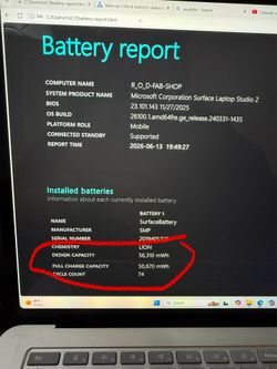 Microsoft surface laptop studio 2