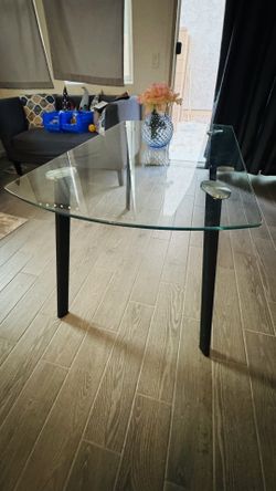 Glass dinner Table