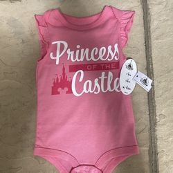 BRAND NEW BABY GIRL DISNEY ONESIE 12 MONTHS