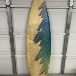 Retro Surfboard – 6’2” x 20” x 2.5” – Glassed-In Fins, Clark Foam