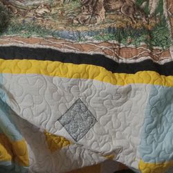 Extra Large King Size Hand Made Quilt 
