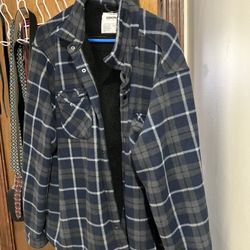 Sonoma Blue Heavy Flannel Jacket 2X