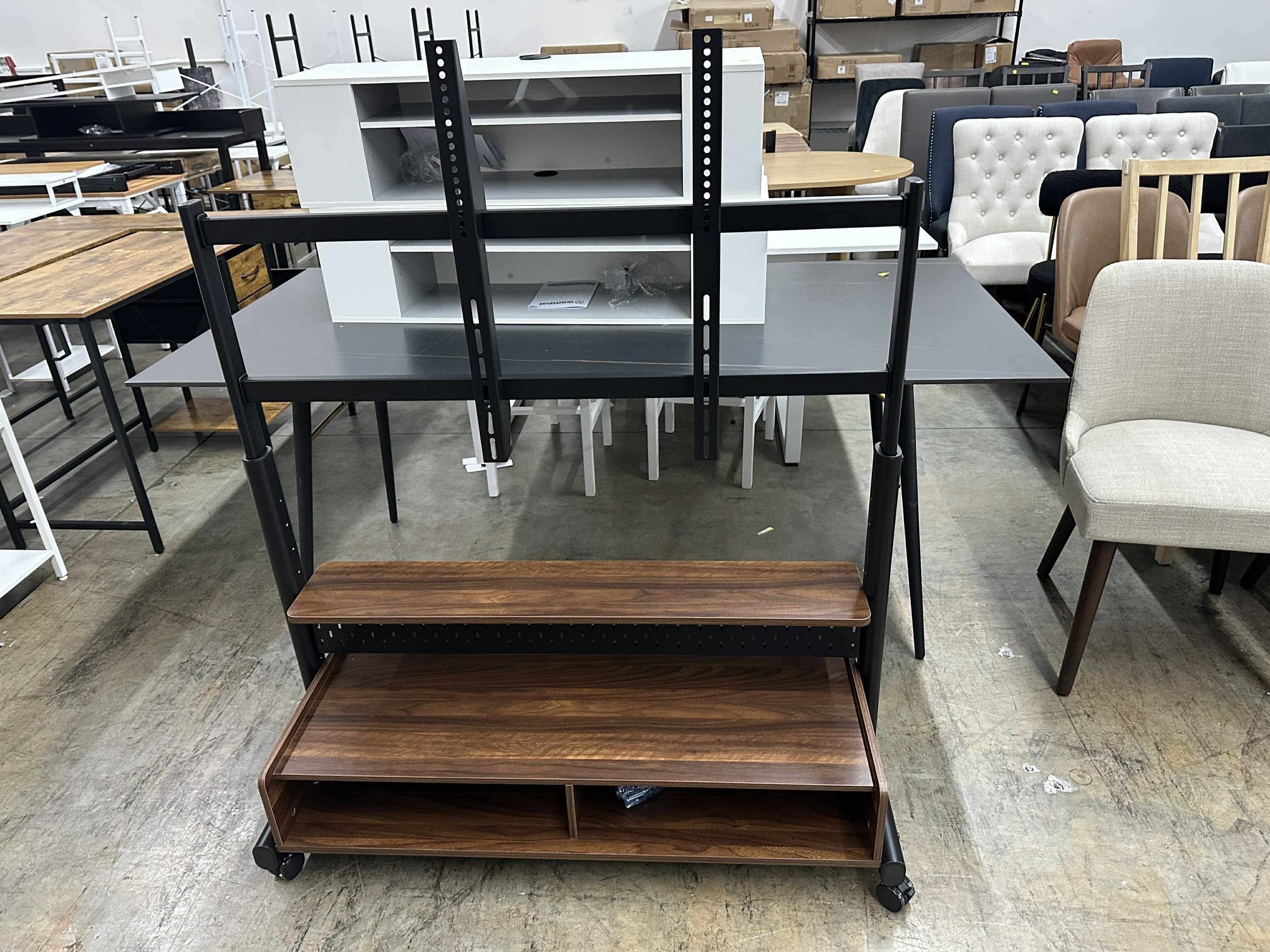 FITUEYES Rolling TV Stand Mount for 70 to 100 Large TV Screens