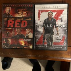 Red + World War Z DVD Bundle
