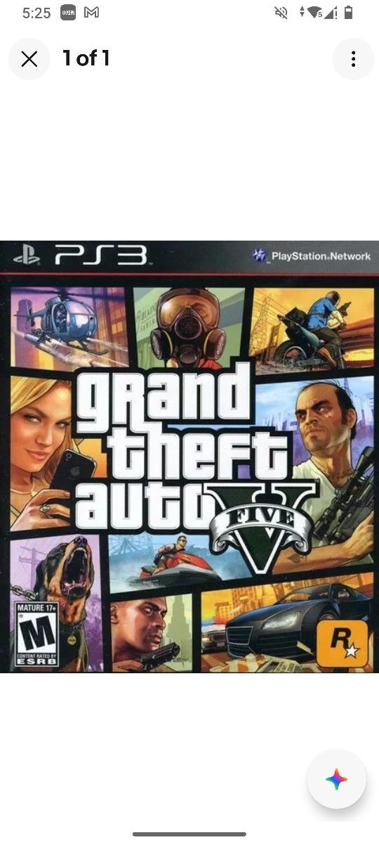 GTA 5. For Ps3