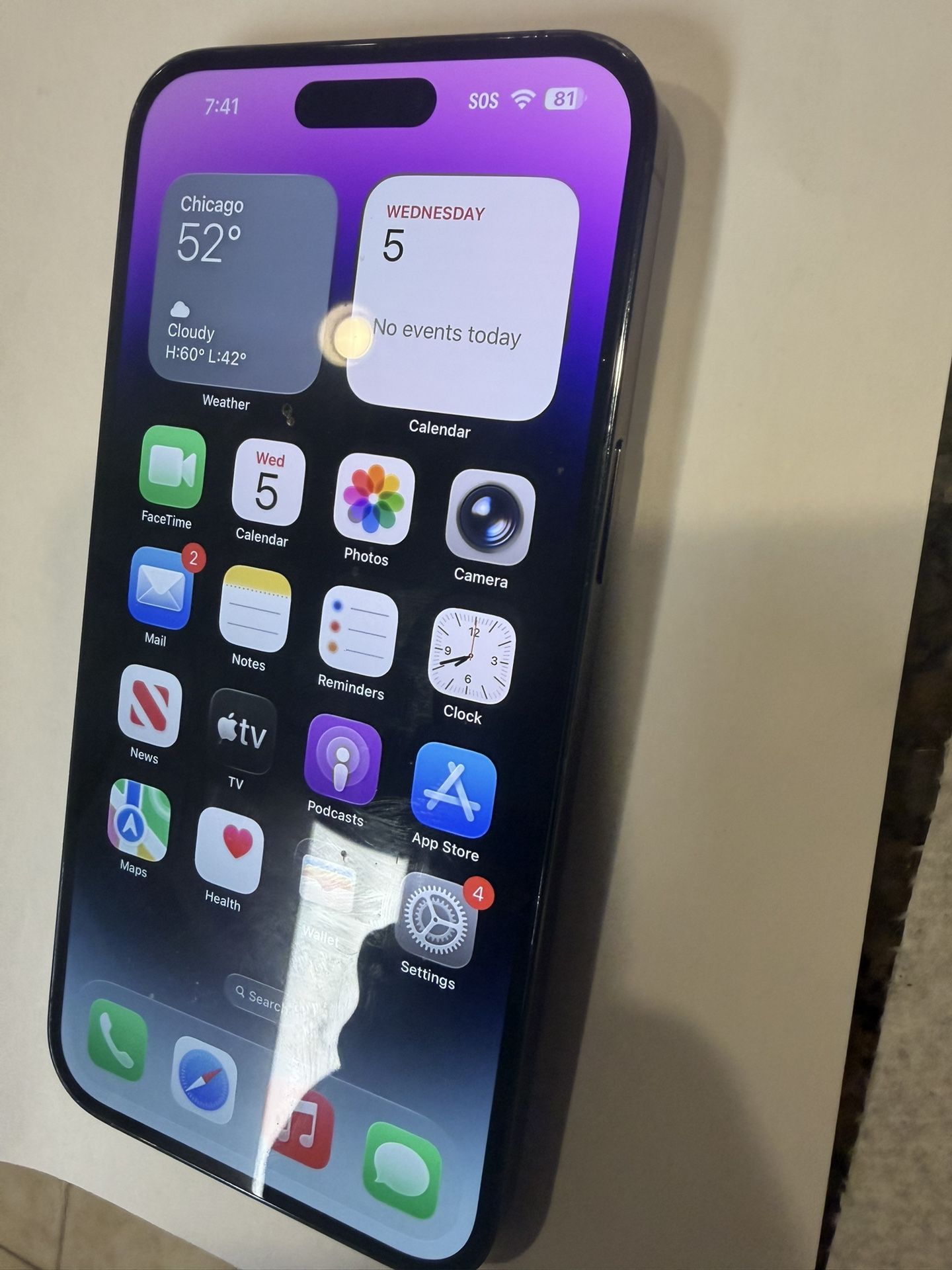 (Purple)iPhone 14 Pro Max 1TB gb Unlocked 