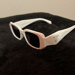 White PRADA Milano Sunglasses