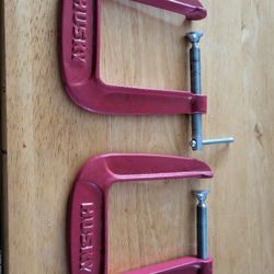 Husky Clamps Pair 3"×4 1/2" $10.00 Pair