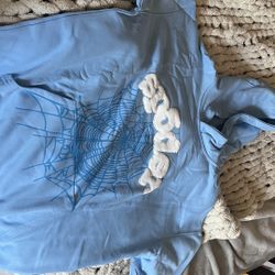 Sp5der Hoodie (light Blue)