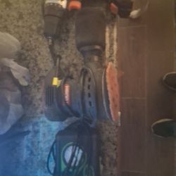 Hypertough Orbital Sander-Slime Tire Inflator-Warrior 12 Volt Drill